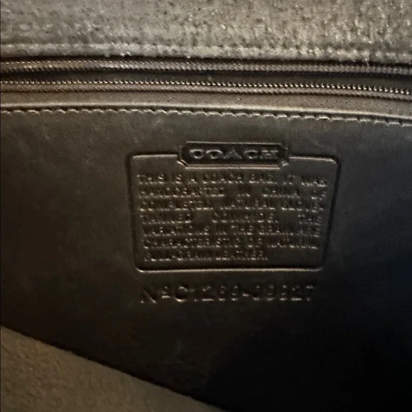 Vintage Black Leather Coach Willis Bag 9927 - Picture 7 of 7